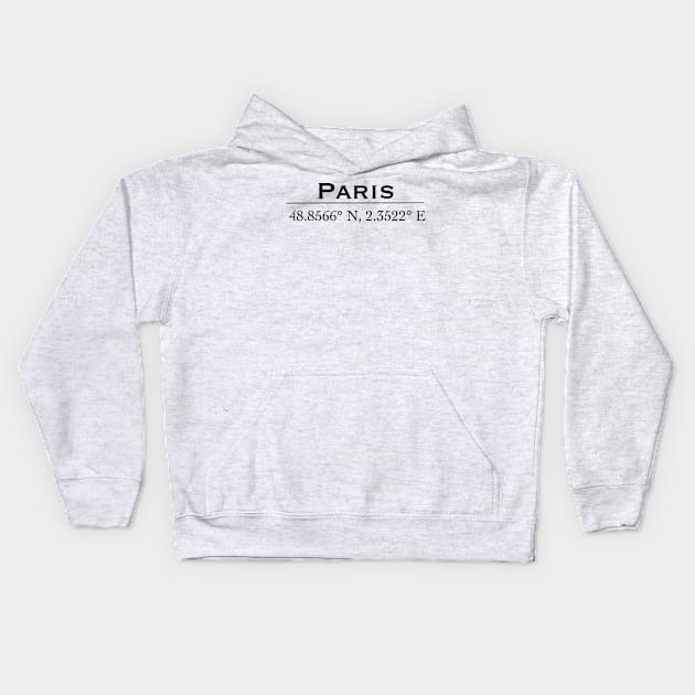 Paris coordinate Kids Hoodie by Holailustra